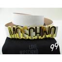 Moschino Logo Buckle Women Large Embossed Belt logo