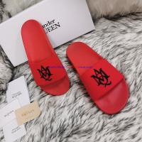 Alexander Mcqueen Rubber Pool Slides Red image 1