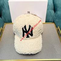 MLB NY CASHMERE CAP NEW YORK YANKEES HAT BEIGE image 1
