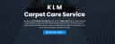 KLM Carpet Care Service logo