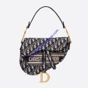 Christian Dior Saddle Bag Oblique Embroidery Can logo