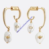 Dior Perles de Desir Earrings White Pearl CD Bee image 1