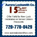 Aurora Locksmiths Co. logo