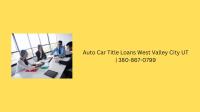  Auto Car Title Loans West Valley City UT image 1