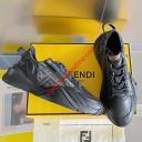 Fendi Flow Sneakers Men Leather  Motif Fabric logo