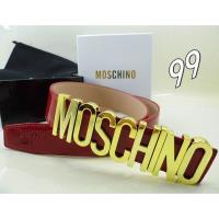 Moschino Logo Buckle Large Patent Leather Belt Red image 1