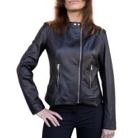 Womens Leather Motorcycle Jacket image 5