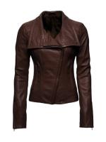 Womens Leather Motorcycle Jacket image 7