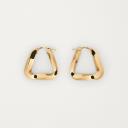 Bottega Veneta Essentials Hoop Earrings In Gold logo