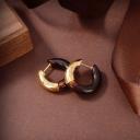 Bottega Veneta Essentials Earrings In Metal Resin logo