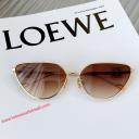 Loewe LW50037 Metal Anagram Sunglasses In Coffee logo