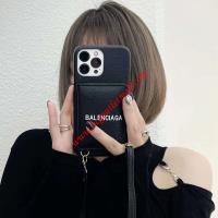 Balenciaga Cash iPhone Case Card Holder Strap image 1