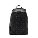 MCM Medium Duke Backpack In Visetos Black logo