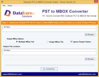 DataVare PST to MBOX converter image 1