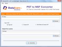 Datavare PST to NSF converter image 1