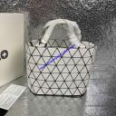 Issey Miyake Small Crystal Handbag White logo