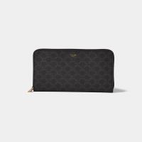 Celine Large Zipped Wallet In Triomphe Canvas image 1