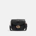 Coach Georgie Saddle Bag in Pebble and Smooth  logo