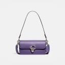 Coach Studio Baguette Bag in Glovetanned Purple logo