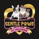 Gentle paws pet grooming logo