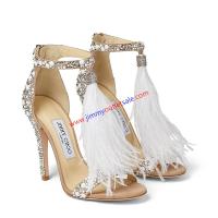 Jimmy Choo Viola 100 Sandals Women Suede Crystal image 1