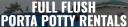 Full Flush Porta Potty Rentals logo