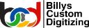 Billys Custom Digitizing logo