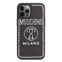 Moschino Stitching Question iPhone Case Black image 1