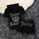 Juicy Couture Studded Logo Crown Velour Tracksuits logo