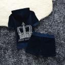 Juicy Couture Studded Crown Velour Tracksuits 609 logo