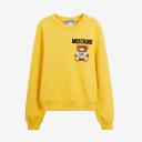Moschino Furry Teddy Bear Sweater Yellow logo