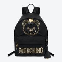 Moschino Teddy Studs Nylon Backpack Black image 1