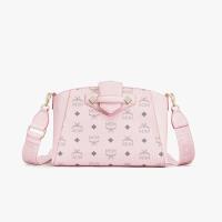 MCM Small Essential Messenger In Original Pink image 1