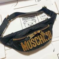 Moschino Logo Quilted Belt Bag Black/Gold image 1