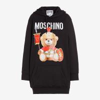 Moschino Roman Teddy Bear Fleece Dress Black image 1