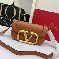 Valentino Large Supervee Shoulder Bag In Brown image 1