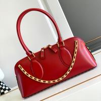 Valentino Rockstud E/W Duffle Bag In Calfskin Red image 1