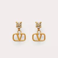 Valentino Mini VLogo Signature Drop Earrings In M image 1