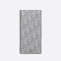 Large Dior Vertical Wallet Oblique Galaxy Leather image 1