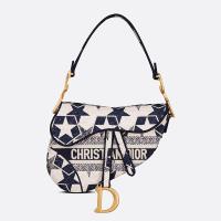 Christian Dior Saddle Bag Etoile Motif Canvas Blue image 1