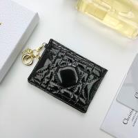 Lady Dior Card Holder Patent Cannage Calfskin image 1
