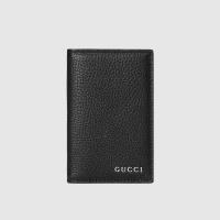 Gucci Medium Card Holder Lettering In Textured image 1