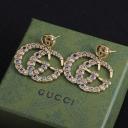Gucci Double G Colored Crystal Flower Earrings logo