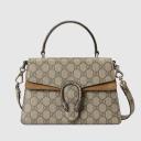 Gucci Small Dionysus Top Handle Bag In GG Suede logo
