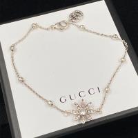 Gucci Double G Crystals Flower Bracelets In Silver image 1