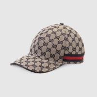 Gucci Baseball Hat with Web Stripe GG Canvas image 1