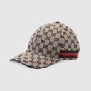 Gucci Baseball Hat with Web Stripe GG Canvas logo