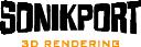 Sonikport 3D Rendering logo
