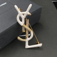 Saint Laurent Opyum Brooch In Metal Enamel image 1