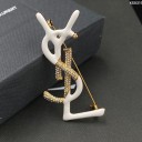 Saint Laurent Opyum Brooch In Metal Enamel logo